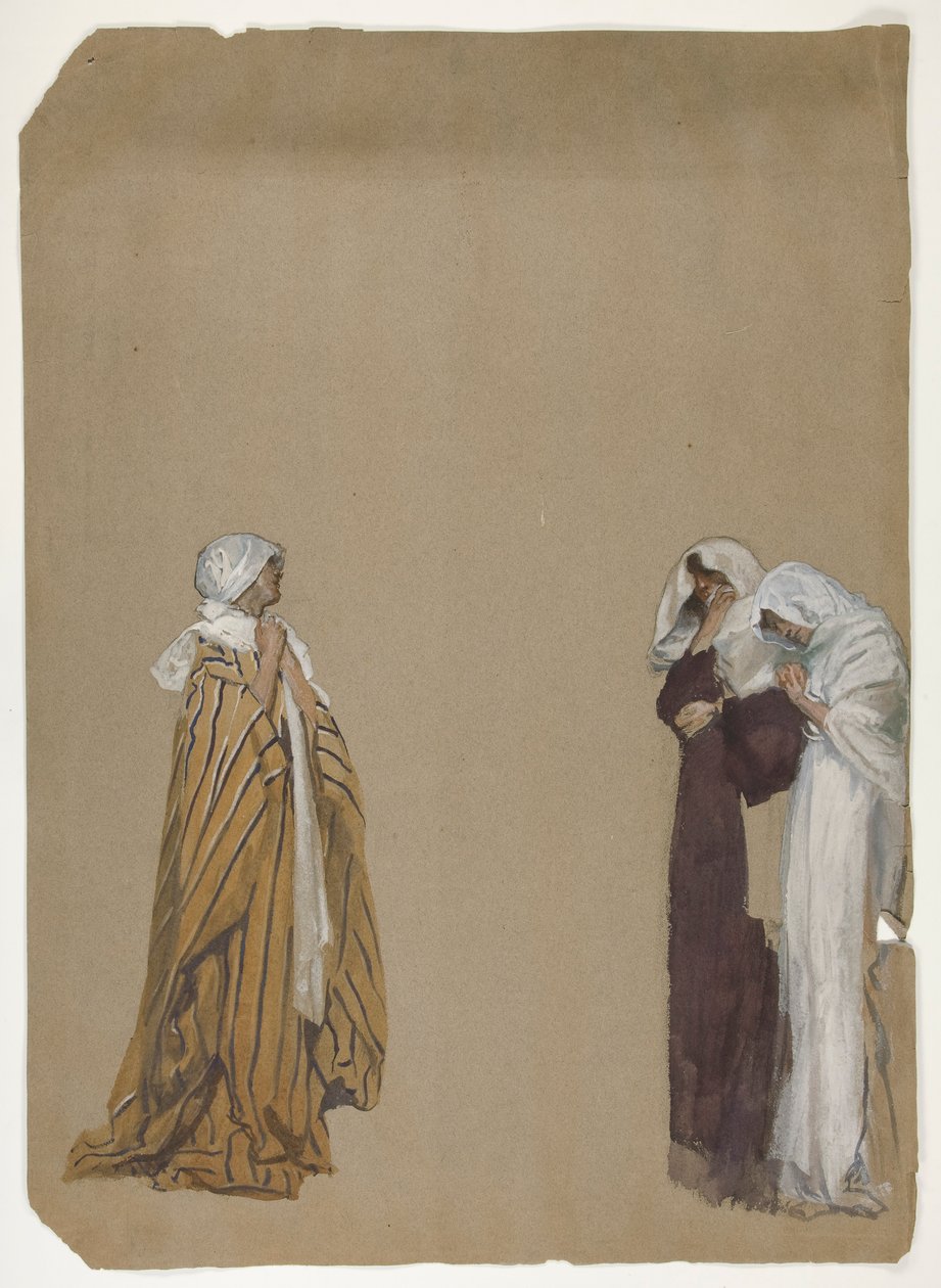 Studere. Tre figurer av Edwin Austin Abbey