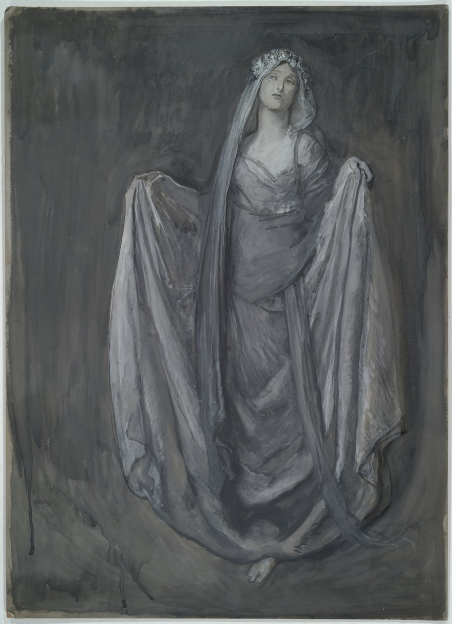 Studere for Blanchefleur?, for av Edwin Austin Abbey