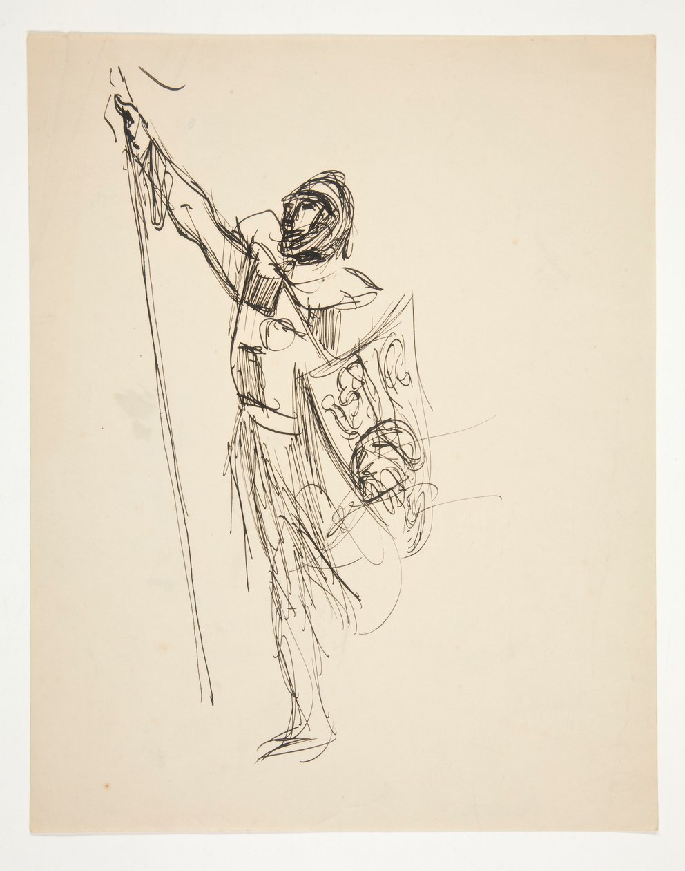 Studie for Crusaders Sighting Jerusalem (oljemaleri) av Edwin Austin Abbey