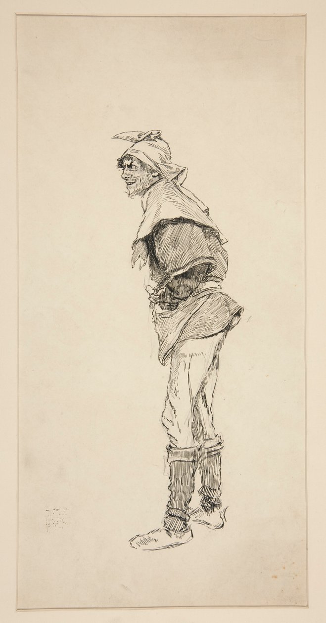 Studie for kong Henrik IV (del I) av Edwin Austin Abbey