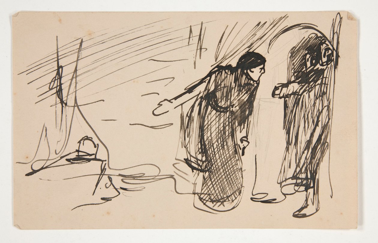 Studie for kong Henrik IV (del II), av Edwin Austin Abbey