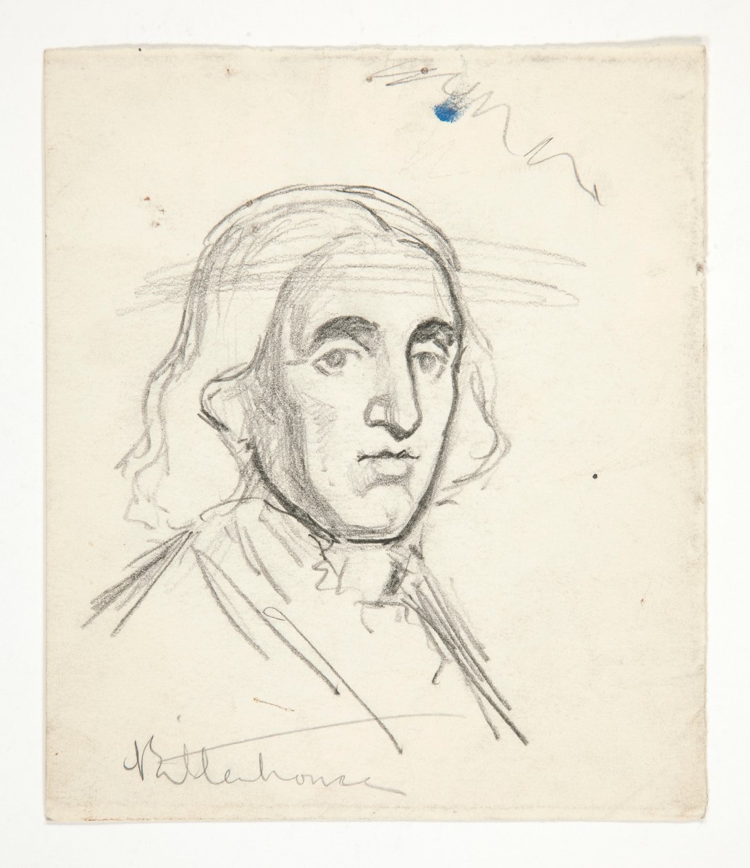 Studie for Rittenhouse: skisse for veggmaleri for delstatsbygningen i Harrisburg, Pennsylvania, 1902-1911 (komplett av John Singer Sargent) av Edwin Austin Abbey