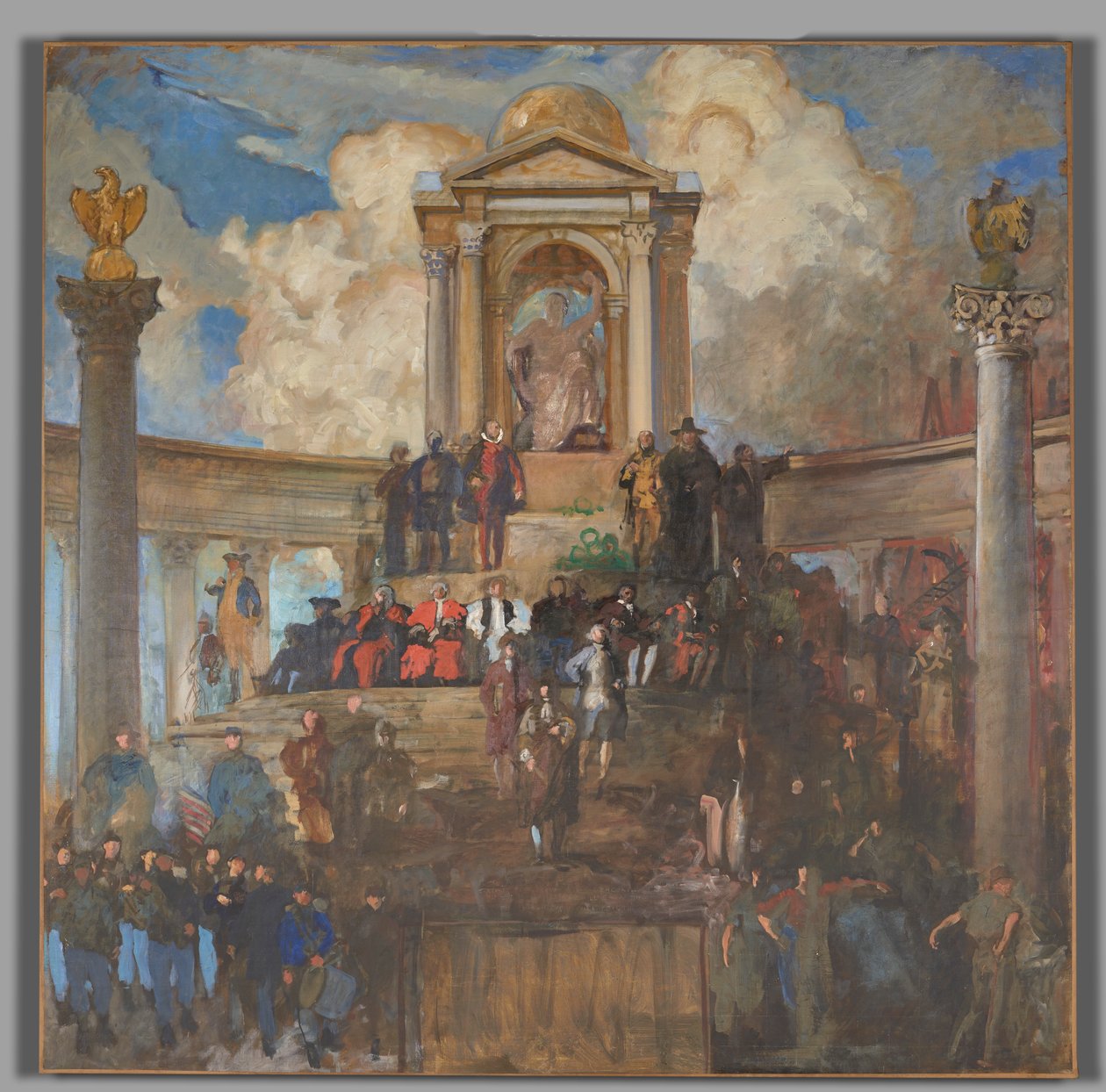 Studie for The Apotheosis of Pennsylvania, House of Representatives Chamber, Pennsylvania State Capitol, Harrisburg av Edwin Austin Abbey