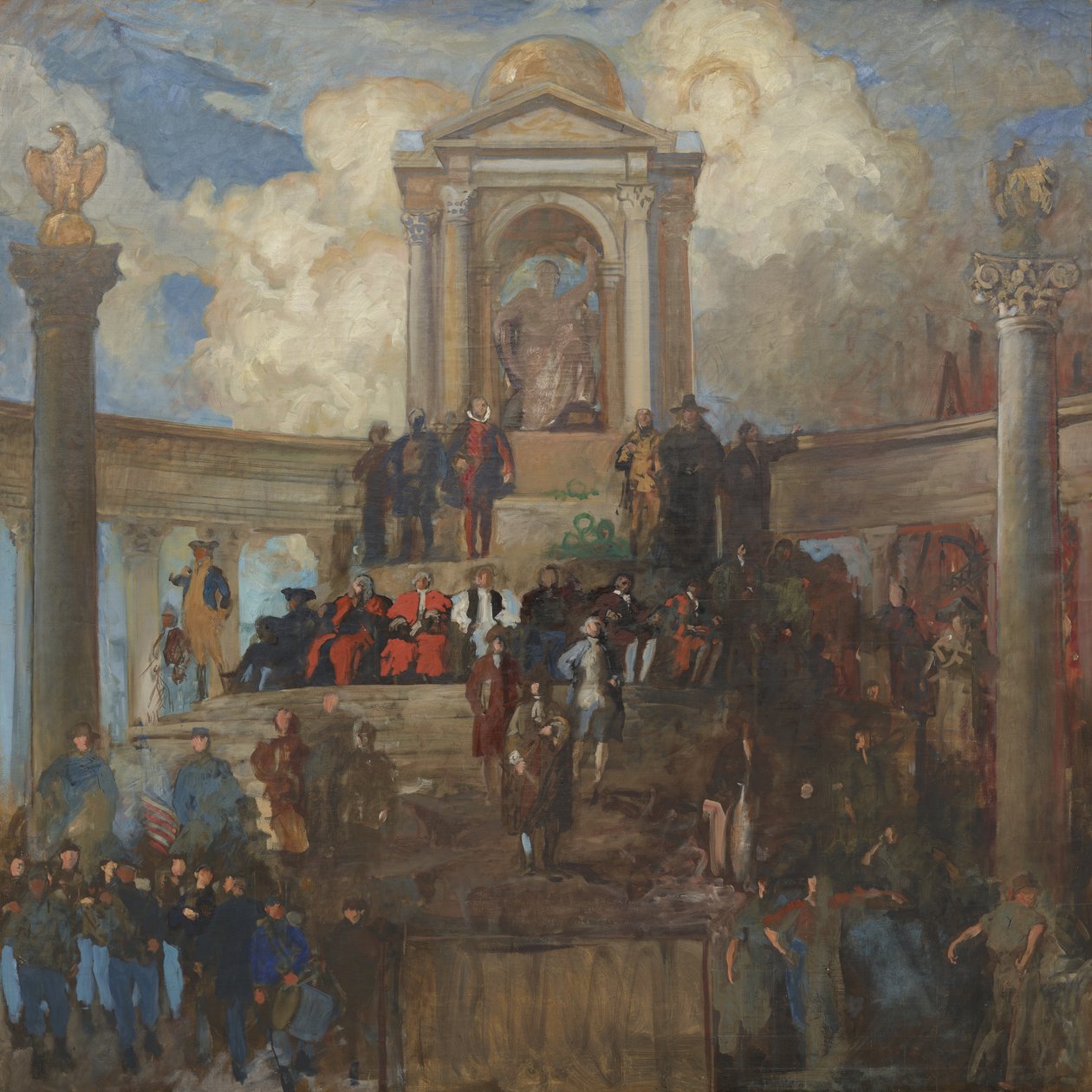Studie for The Apotheosis of Pennsylvania for House of Representatives Chamber, ca. 1902–11 av Edwin Austin Abbey