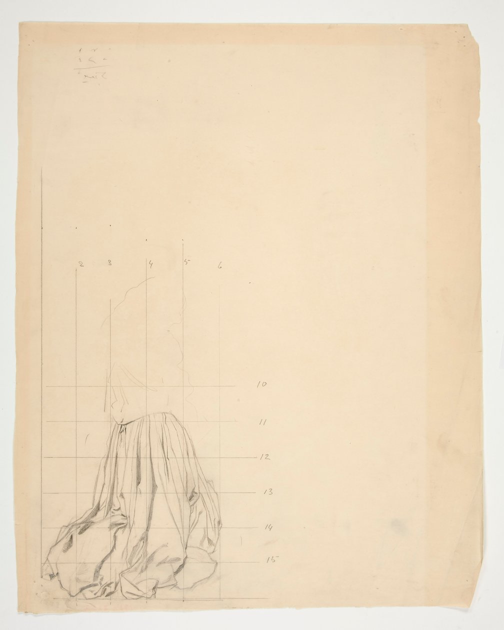 Studie for The Quest of the Holy Grail (serie med femten malerier for Boston Public Library, fullført i 1901) av Edwin Austin Abbey