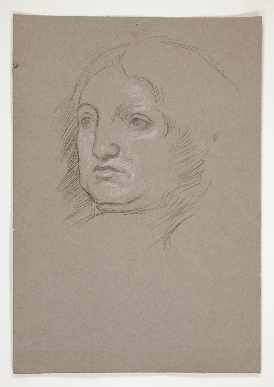 Studie for William Penn: skisse for veggmaleri for delstatsbygningen i Harrisburg, Pennsylvania, 1902-1911 (fullført av John Singer Sargent) av Edwin Austin Abbey