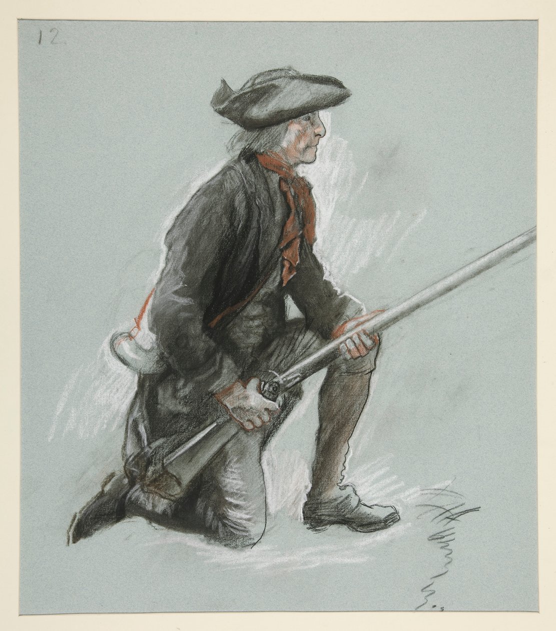 Studer for en figur i av Edwin Austin Abbey