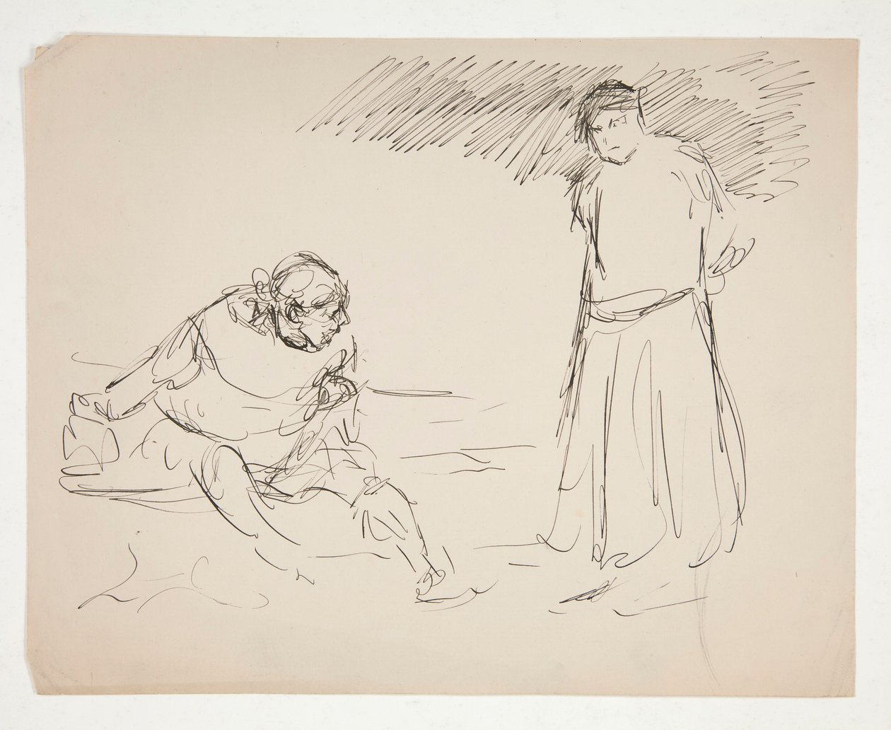 Studer for et uidentifisert Shakespeare-skuespill av Edwin Austin Abbey