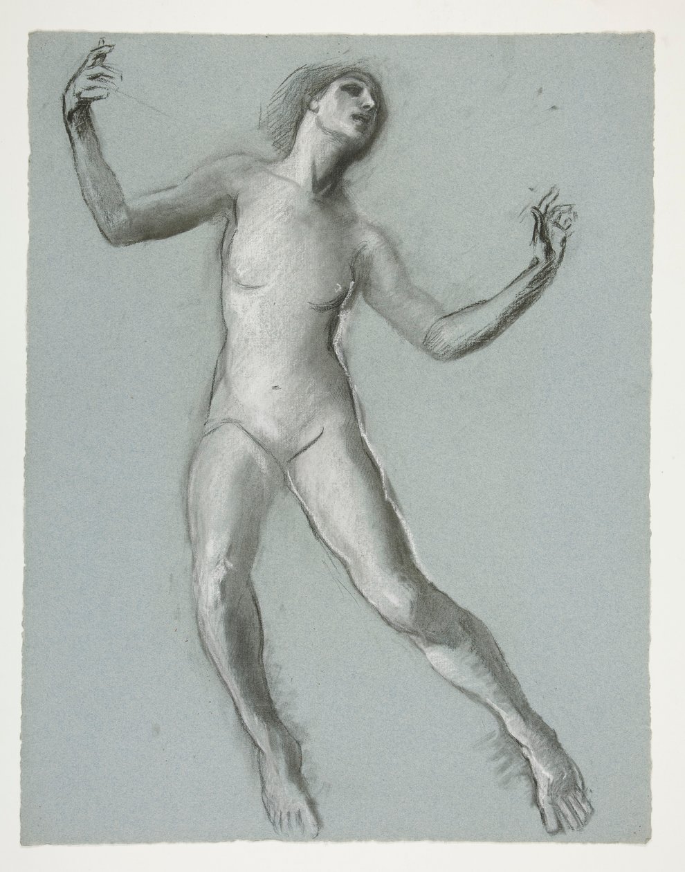 Studie for figur kl. 12.00 av Edwin Austin Abbey