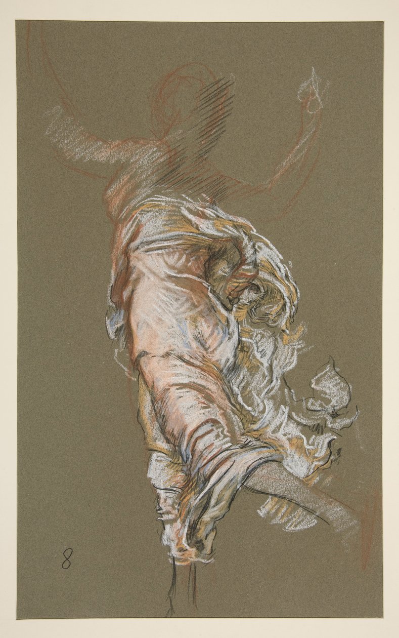 Studer for figur av 8 am in av Edwin Austin Abbey