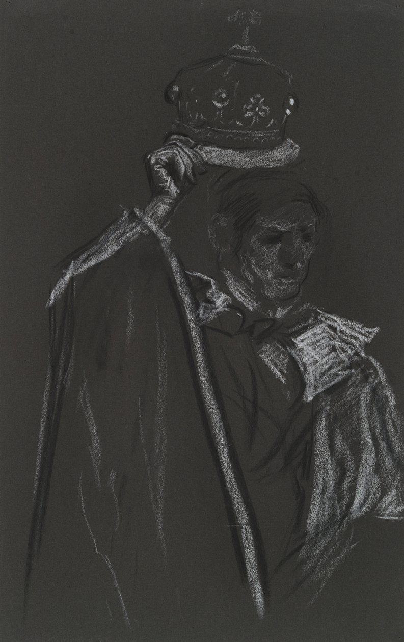 Studie av Peer for Coronation of Edward VII av Edwin Austin Abbey
