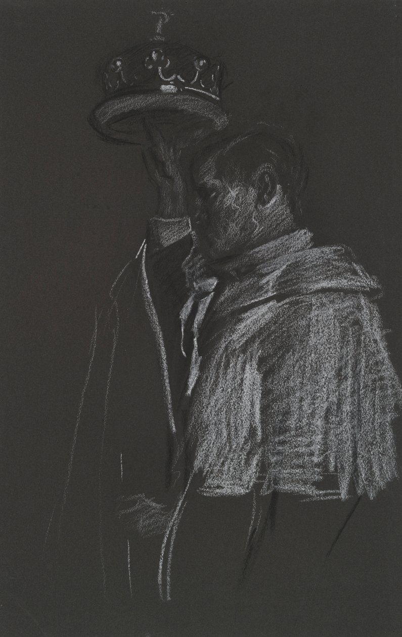 Studie av Peer for Coronation of Edward VII av Edwin Austin Abbey