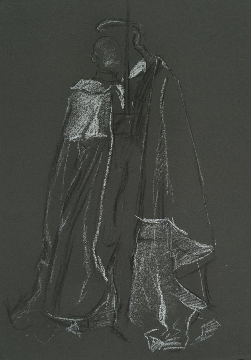 Studie av Peer for Coronation of Edward VII av Edwin Austin Abbey