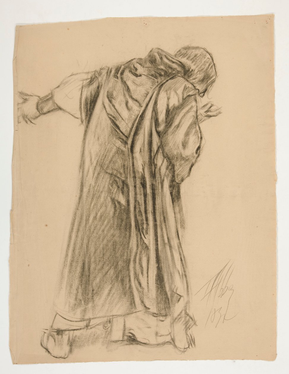 Studie av Sir Galahad, for et av veggmaleriene fra The Quest of the Holy Grail (en serie på femten malerier for Boston Public Library, fullført i 1901) av Edwin Austin Abbey