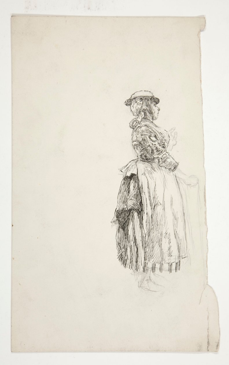Studie av en kvinne på landet av Edwin Austin Abbey