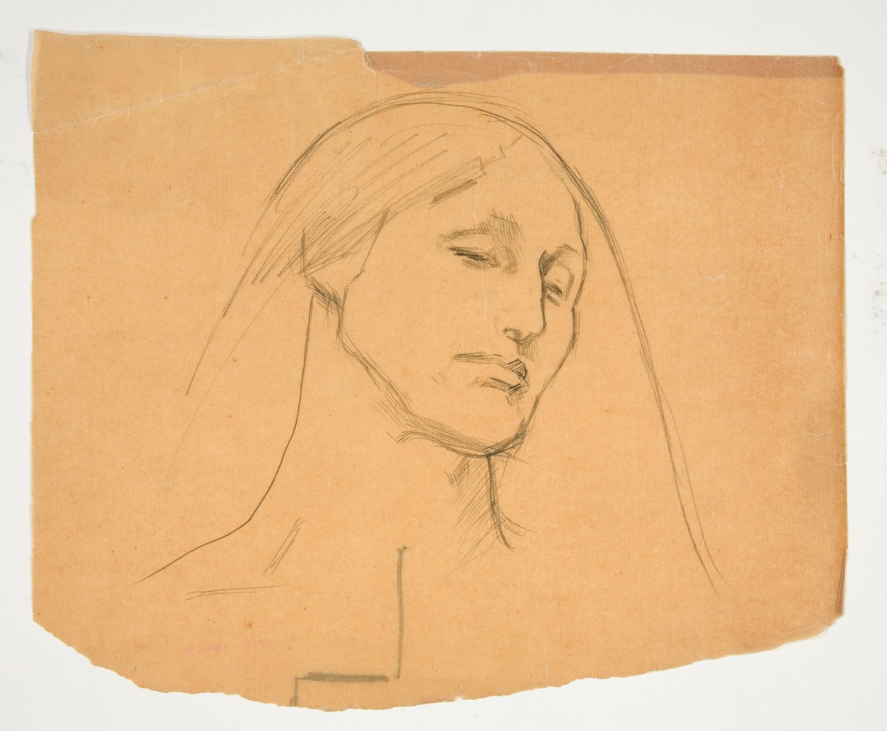 Studie av en kvinne av Edwin Austin Abbey