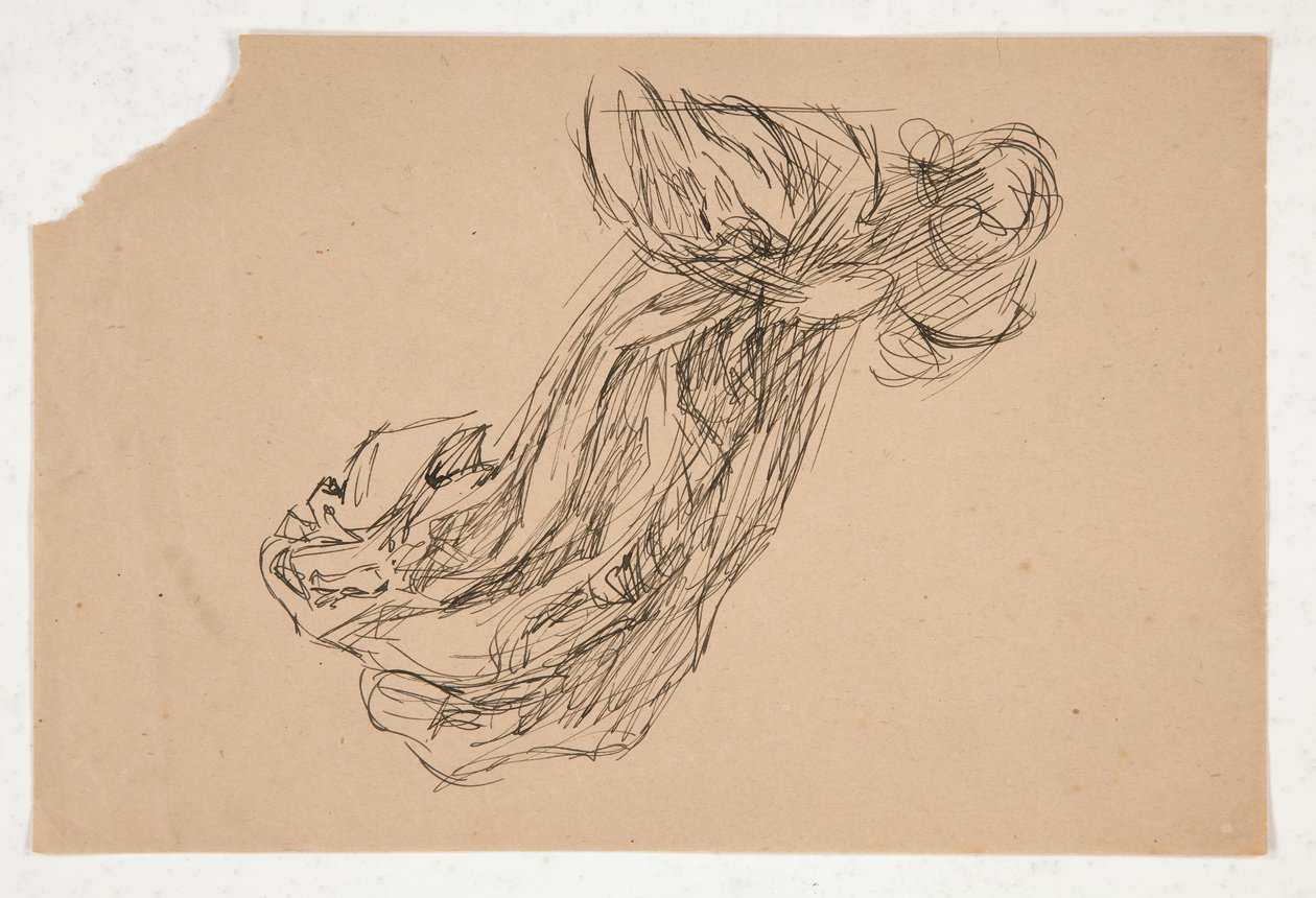 Studie av en engel (for glassmalerier? for et tak?) av Edwin Austin Abbey