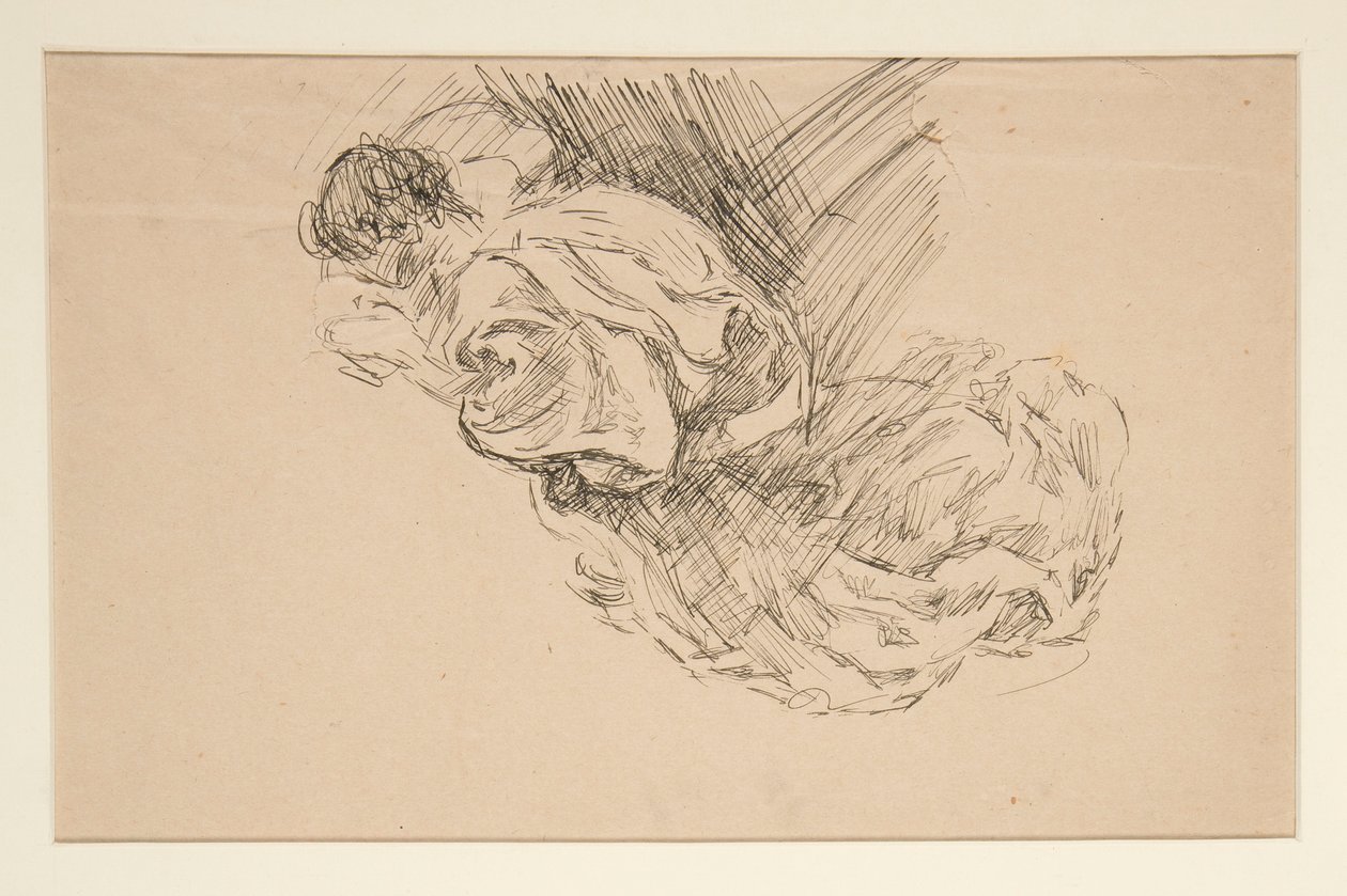 Studie av en engel (for glassmalerier? for et tak?) av Edwin Austin Abbey