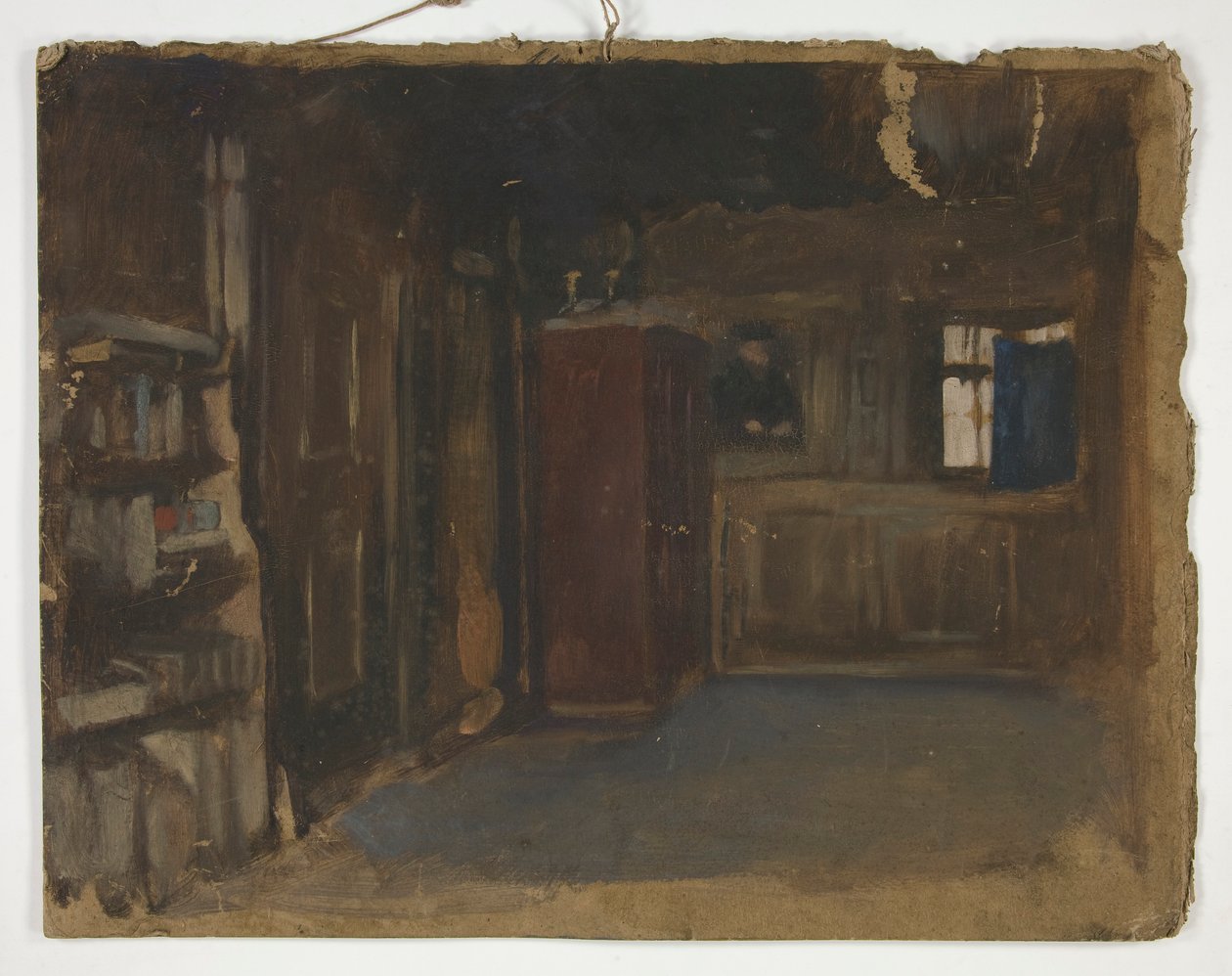 Studie av et interiør av Edwin Austin Abbey