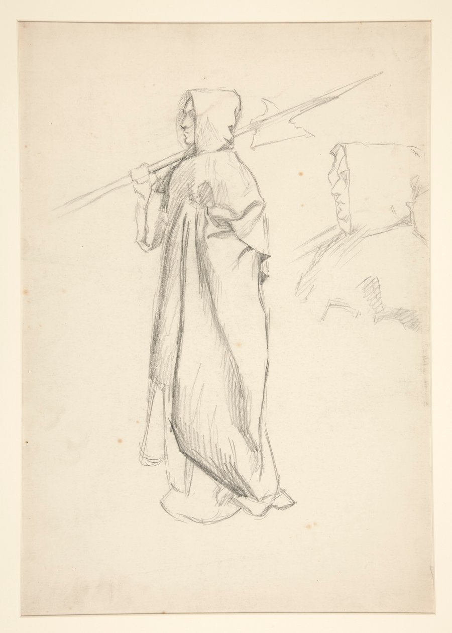 Studie av helleberdier, fra kong Richard III av Edwin Austin Abbey