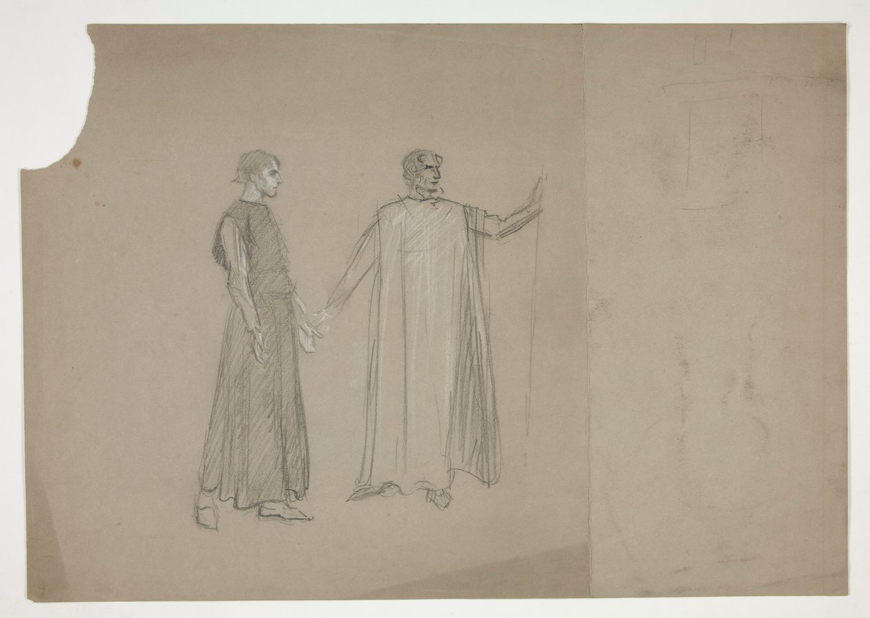 To tall: tidlig studie for av Edwin Austin Abbey