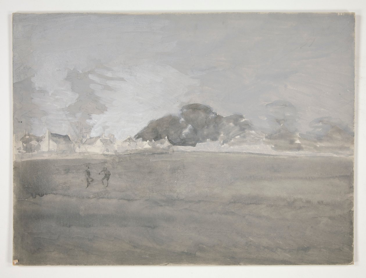 Uidentifisert landskap av Edwin Austin Abbey