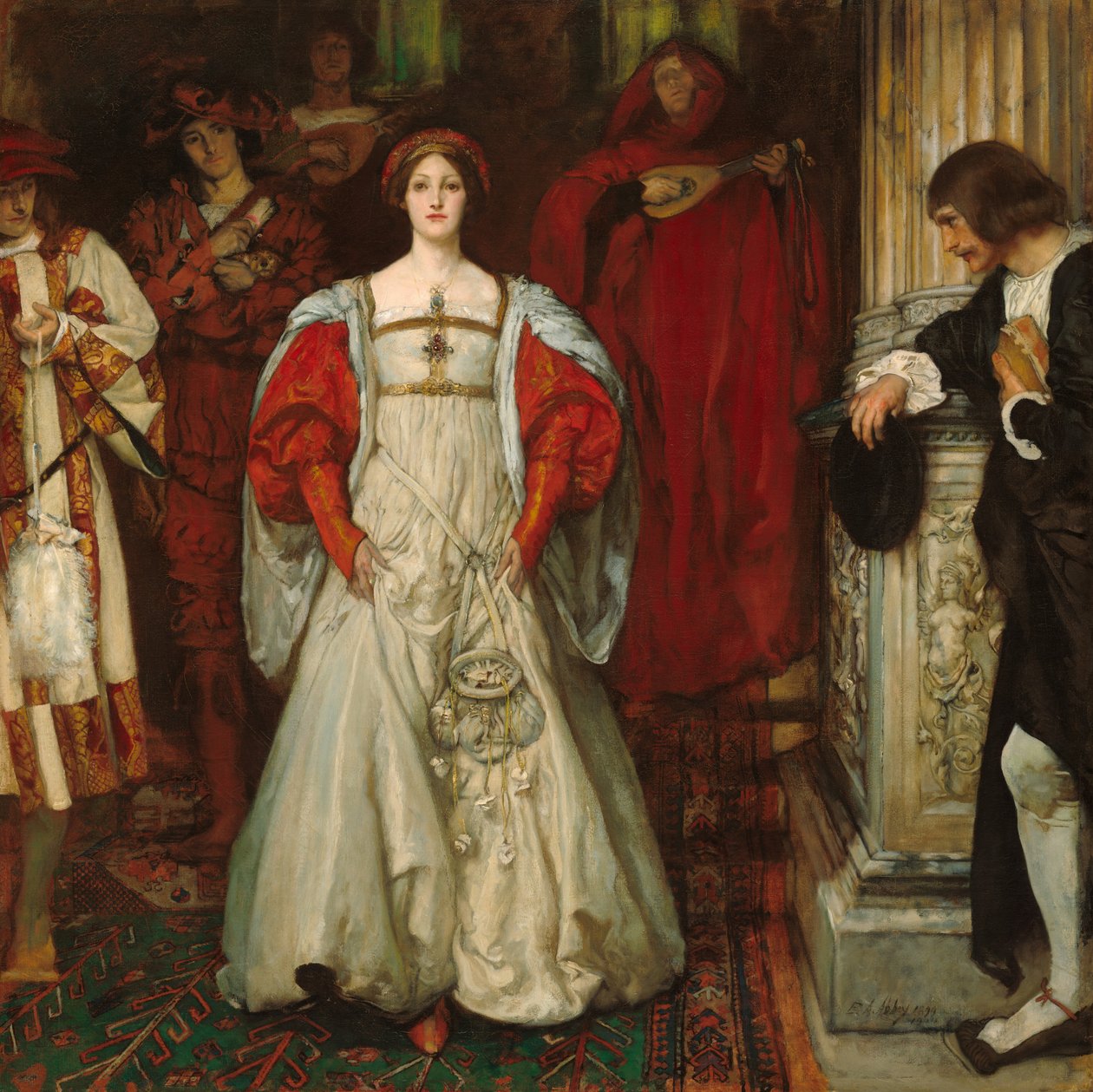 Hvem er Sylvia Hva er hun, at alle svanene roser henne, 1896-1899, omarbeidet 1900. av Edwin Austin Abbey