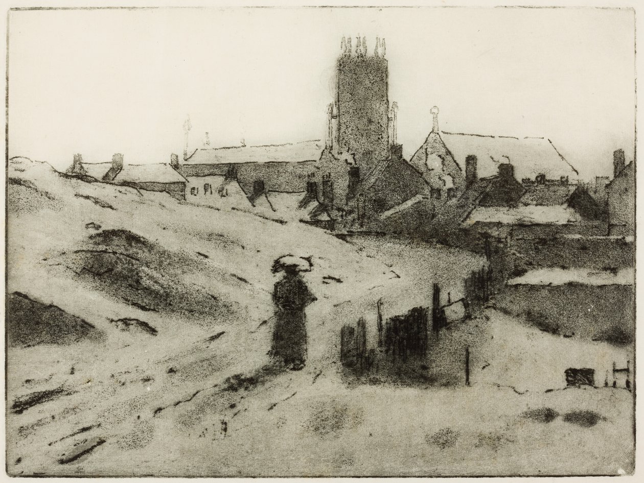 Black Country Church (radering) av Edwin Butler Bayliss