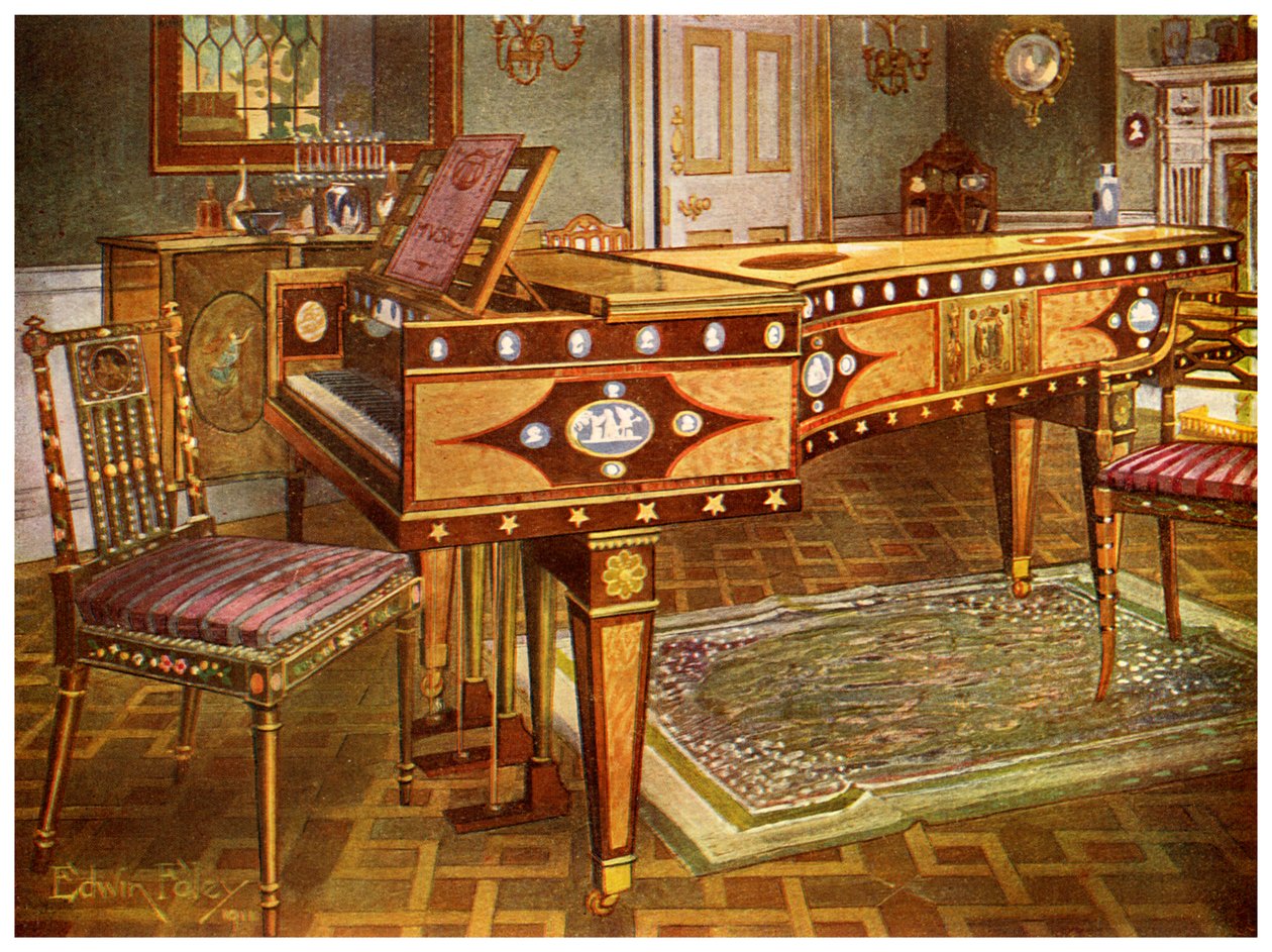 Sent på 1700-tallet dekorative møbler, 1911-1912. av Edwin Foley