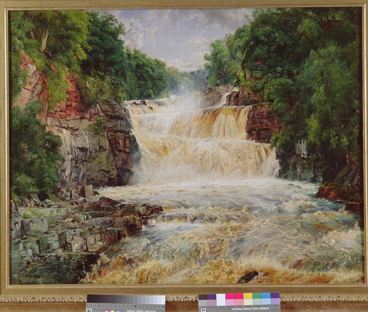 Swallow Falls, Bettws-y-Coed, Nord-Wales, 1873 av Edwin Frederick Holt