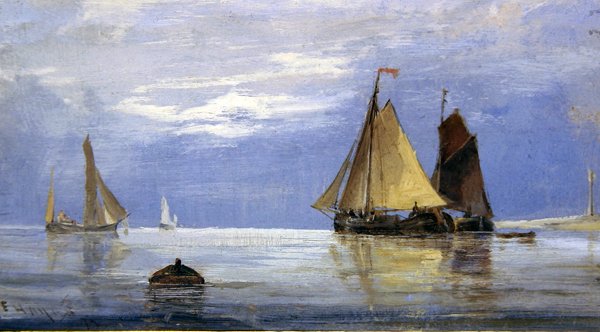 Skisse for en marinesoldat av Edwin Hayes