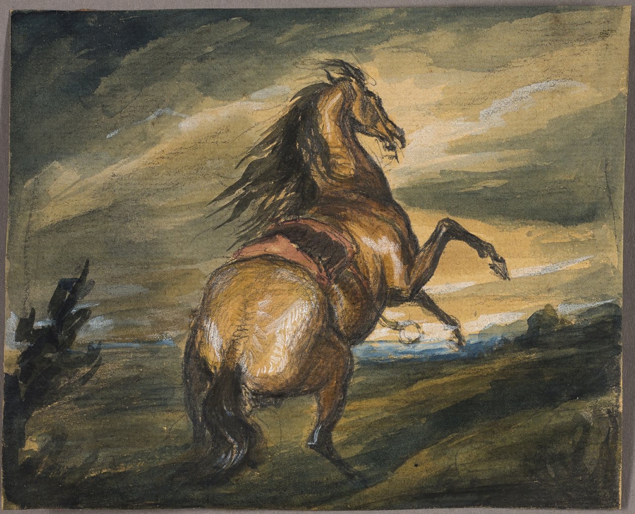 Oppdrande hest av Edwin Henry Landseer