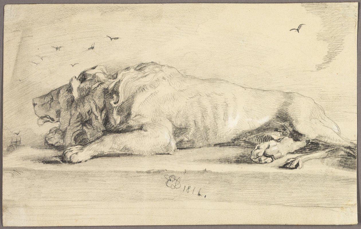 Liggende løve av Edwin Henry Landseer