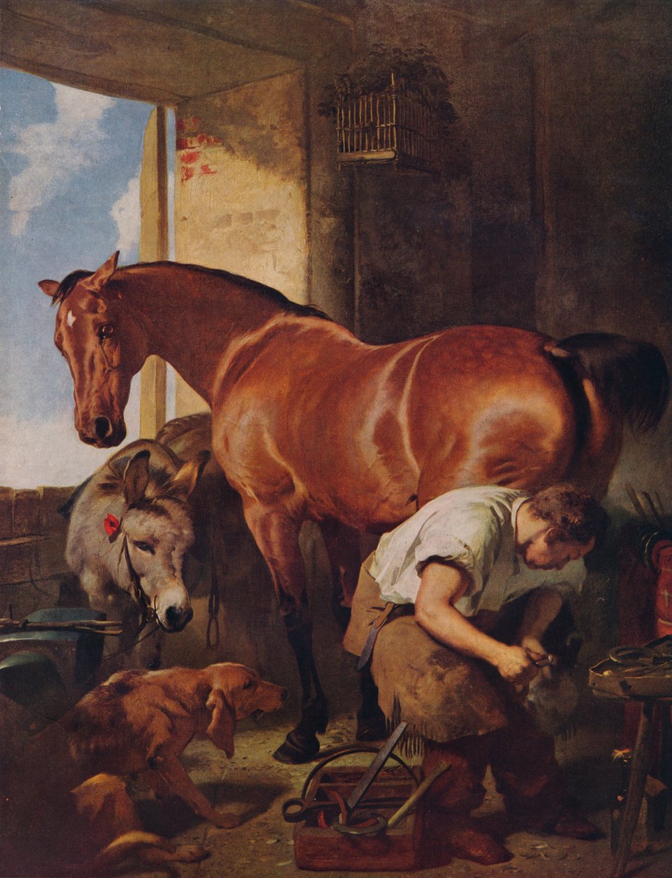 Shoeing, 1844, 1938 av Edwin Landseer