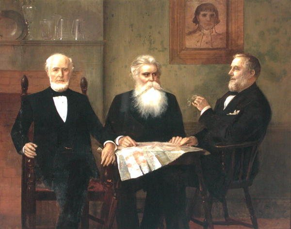 Charles Edwin Wilbour med to søskenbarn (olje på lerret) av Edwin Howland Blashfield