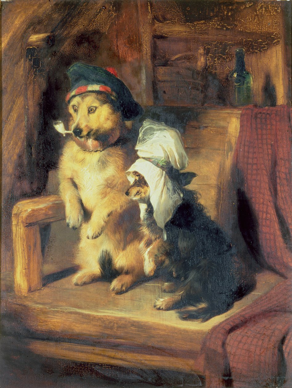 Små barnevogner, 1836 av Edwin Landseer