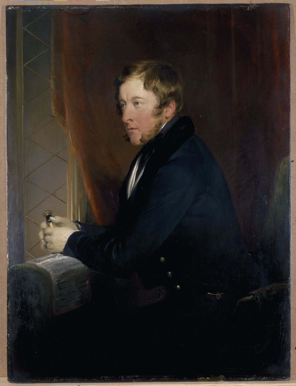 Portrett av William Spencer Cavendish, 6. hertug av Devonshire av Edwin Landseer