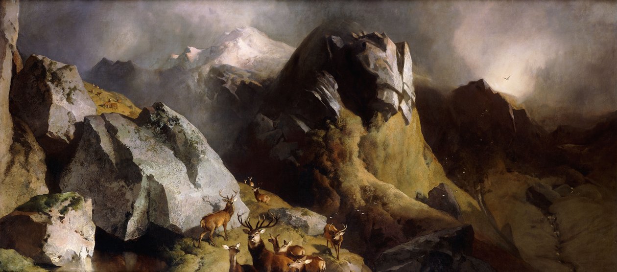 Hjortepasset, ca. 1852 av Edwin Landseer