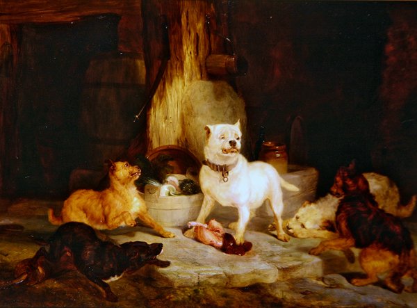 Kongen av slottet (olje på panel) av Edwin Landseer