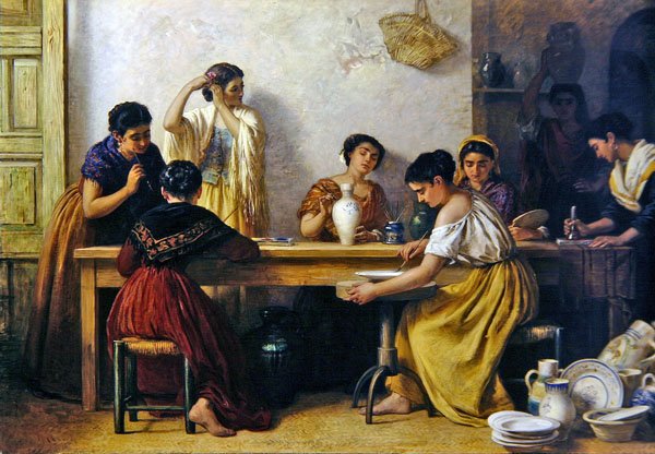 Et keramikk fra Sevilla av Edwin Longsden Long