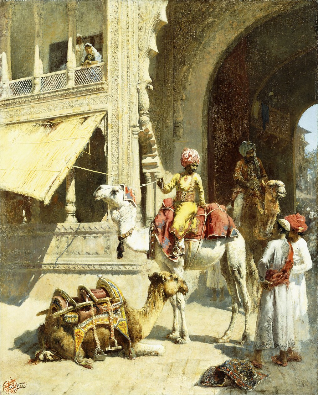 Indisk scene, 1884-89 av Edwin Lord Weeks