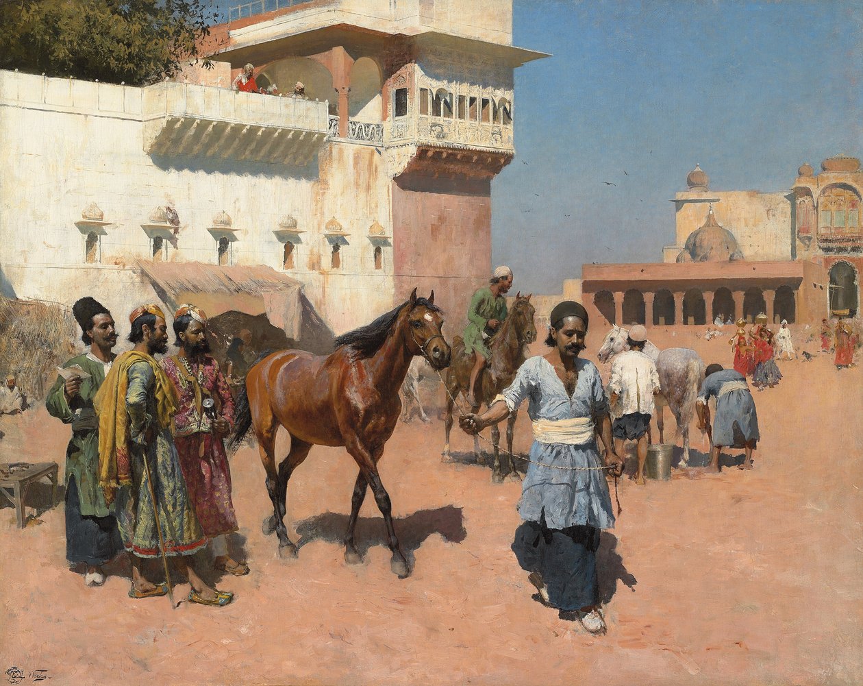 Persisk hestehandler, Bombay, 1880-tallet av Edwin Lord Weeks