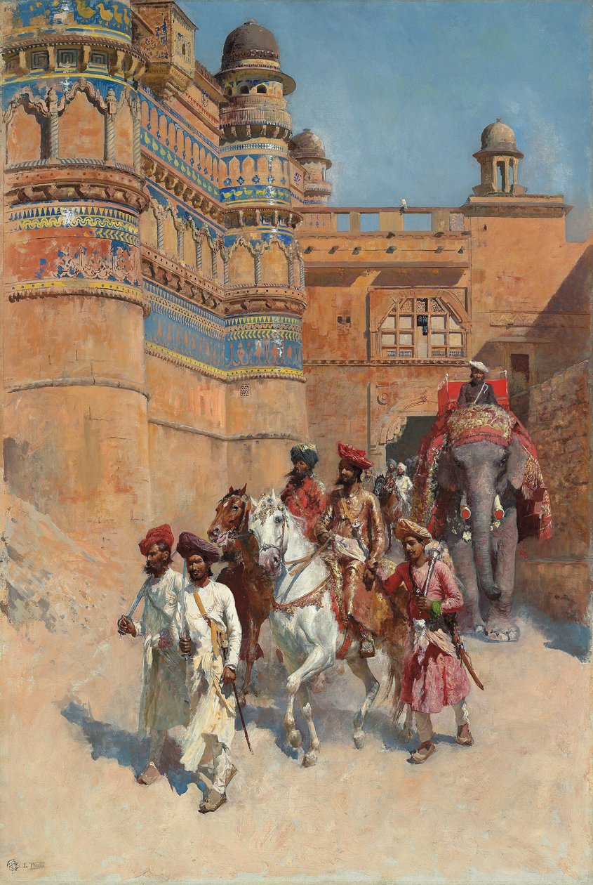 Fortet av Gwalior, Madhya Pradesh, av Edwin Lord Weeks