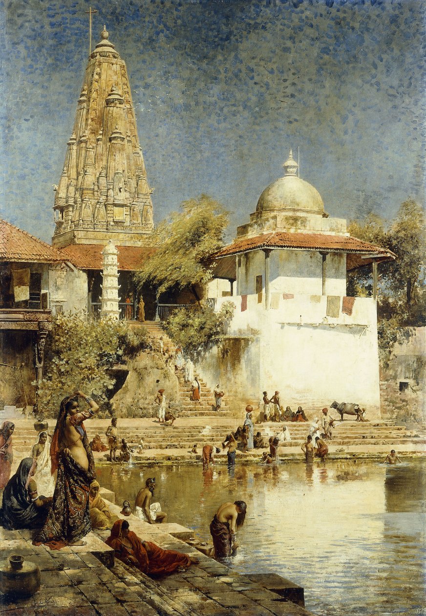 Ganges ved Benares av Edwin Lord Weeks
