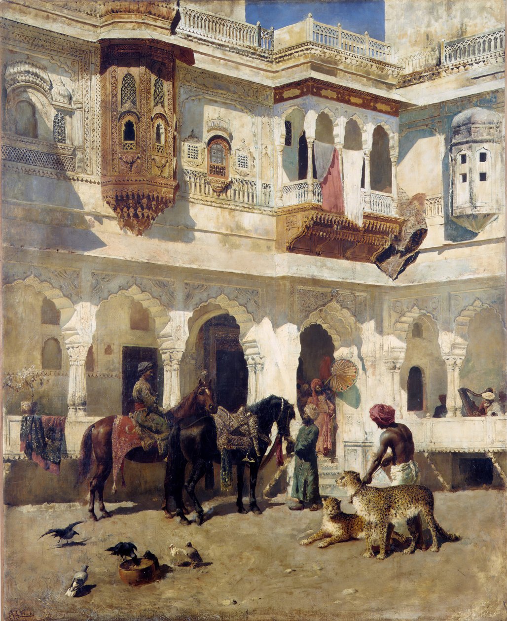 Rajah som starter på jakt, ca. 1885. av Edwin Lord Weeks