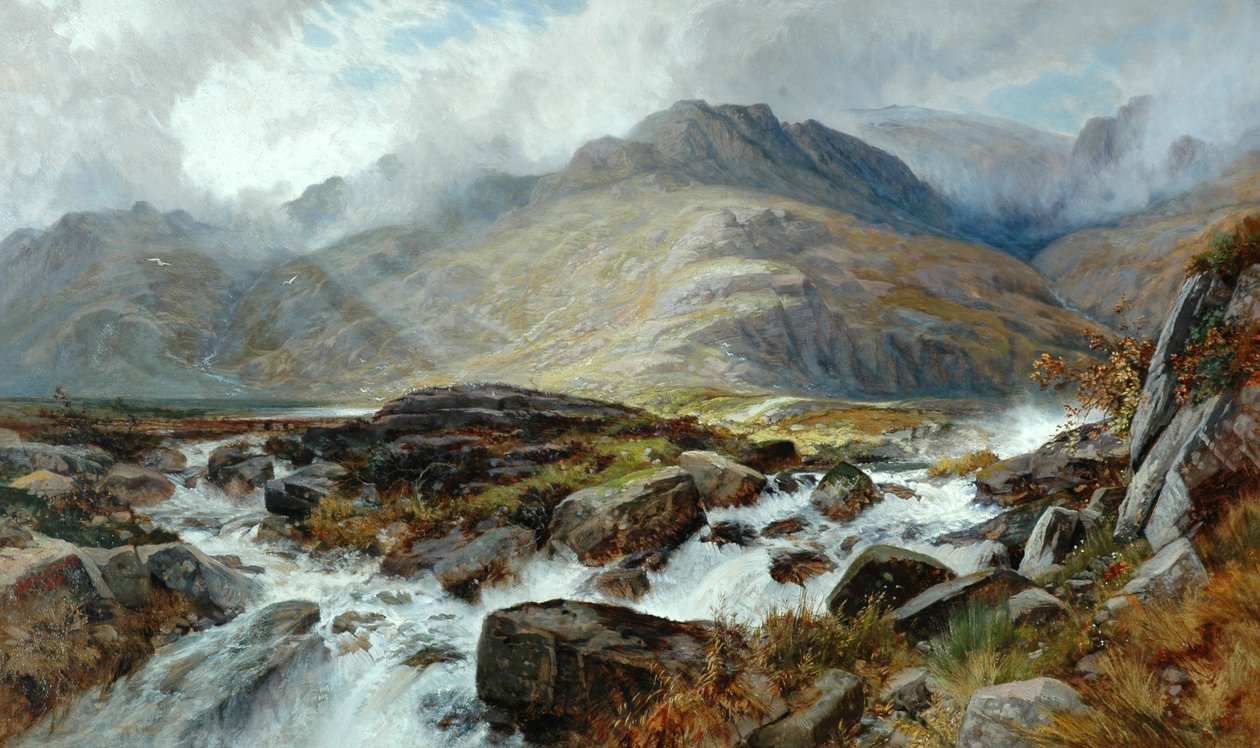 Glyder Fawr fra Pen-Y-Glog, 1876 av Edwin Pettitt