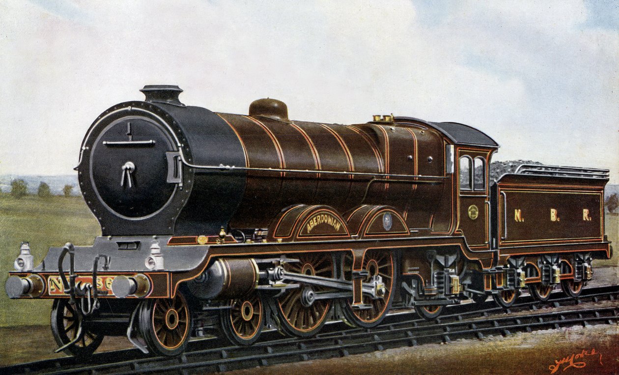 Over den fjerde broen: Motoren av typen Aberdonian "Atlantic" for North British Railway av Edwin Thomas Rudd