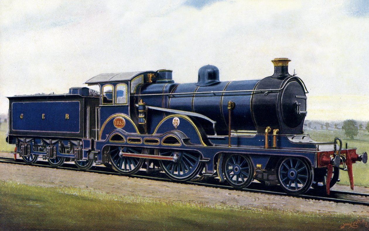 Among the Broads: En åttehjuling for Great Eastern Railway av Edwin Thomas Rudd