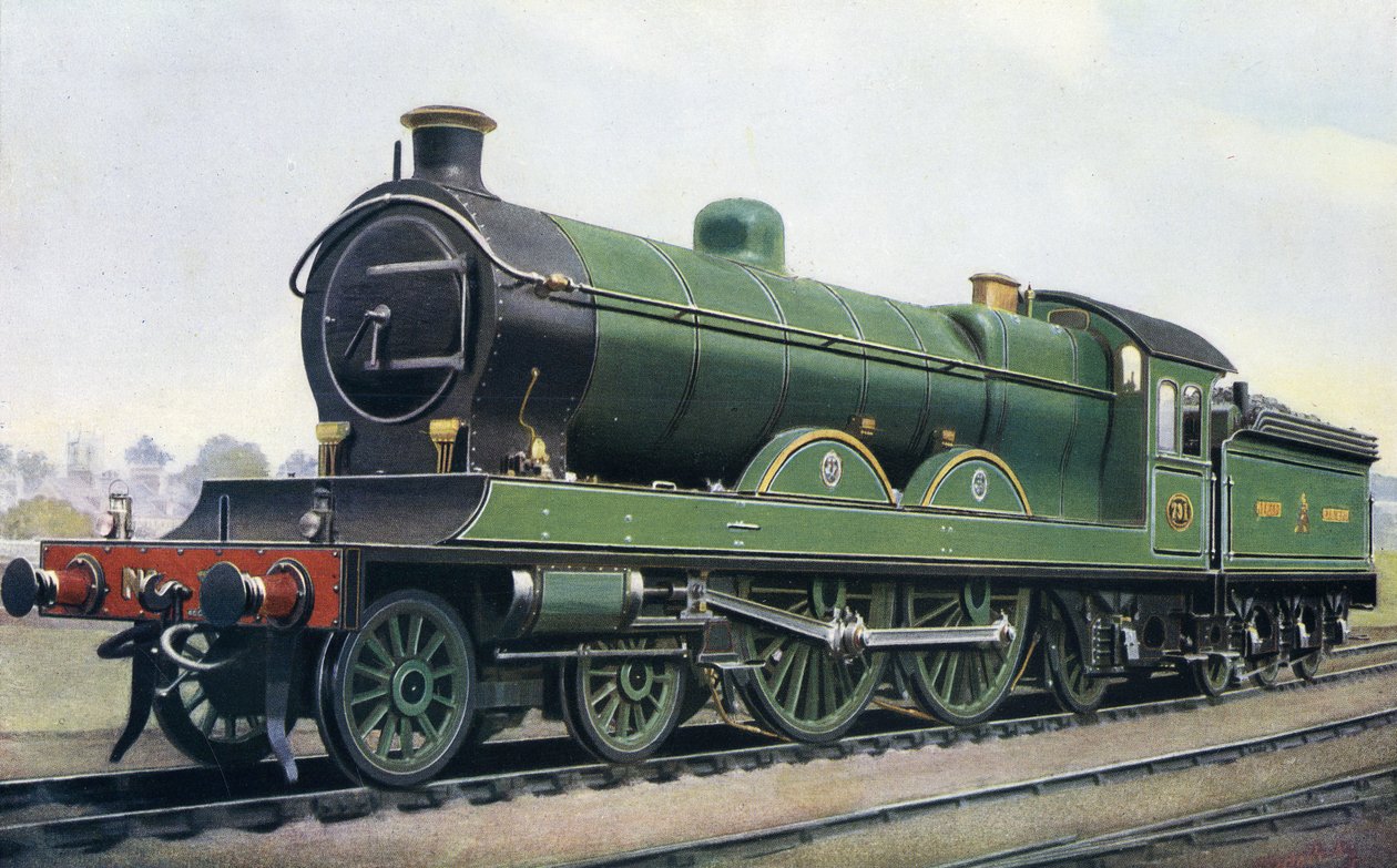 Under skyggen av York Minster: A North-Eastern Compound. London og North Eastern Railway damplokomotiv klasse C8 731 av Edwin Thomas Rudd