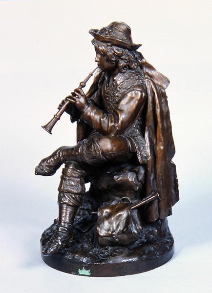 Gutt i hatt, ca. 1870 (bronse) av Edwin Weissenfels